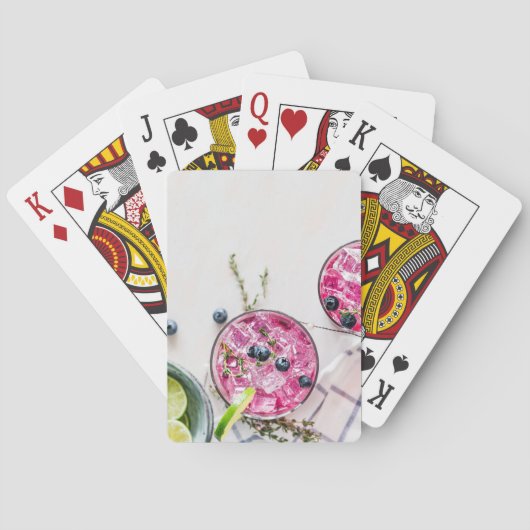 bosbessen drinken pokerkaarten (Achterkant)