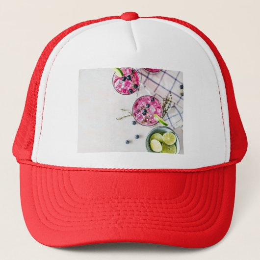 bosbessen drinken trucker pet (Voorkant)