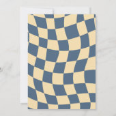 bosbessen eerste verjaardag Groovy Kaart (Achterkant)