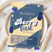  bosbessen eerste verjaardag Groovy Kaart