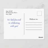 Bosbessen en gebladerte Vrijgezellenfeest Briefkaart (Achterkant)