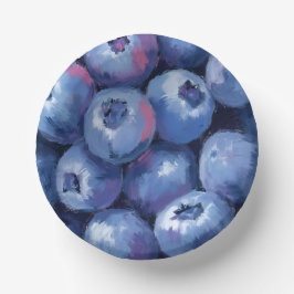 Bosbessen | Fruit Aquarel Geschilderd Papieren Kommen