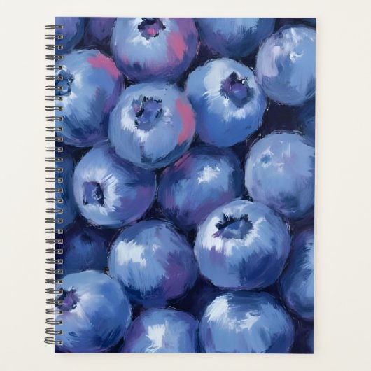Bosbessen | Fruit Aquarel Geschilderd Planner (Voorkant)