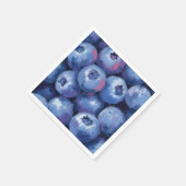 Bosbessen | Fruit Aquarel geschilderd Servet (Hoek)