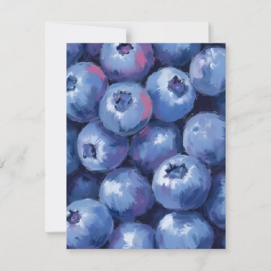 Bosbessen | Fruit Aquarel Schilderij Bedankkaart (Voorkant)
