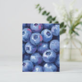 Bosbessen | Fruit Aquarel Schilderij Bedankkaart (Staand voorkant)