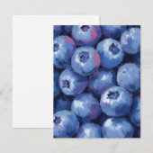 Bosbessen | Fruit Aquarel Schilderij Bedankkaart (Voorkant / Achterkant)