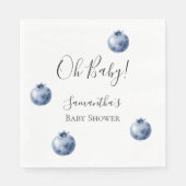 Bosbessen Fruit Baby Shower  Servet (Voorkant)