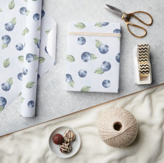 Bosbessen Fruit Verjaardag Cadeaupapier (Crafts)