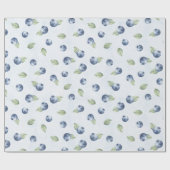 Bosbessen Fruit Verjaardag Cadeaupapier (Vlak)