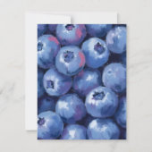 Bosbessen | Fruit Waterverf Geschilderde Kaart (Voorkant)