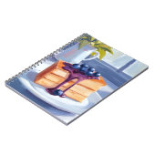 Bosbessen Gebak Dessert Cake Aquarel Notitieboek (Linkerzijde)