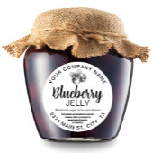 Bosbessen Gelei Jam Thuisgemaakt label BLUE04rd