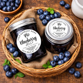 Bosbessen Gelei Jam Thuisgemaakt label BLUE04rd