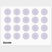 Bosbessen Goud Klein Zakelijk Backlabel Ronde Sticker (Vel)