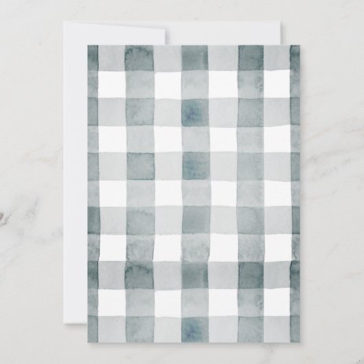 Bosbessen & Hedgehog Berry Sweet Boy Baby shower Kaart (Achterkant)