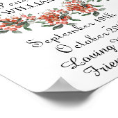 Bosbessen Herdenkingsdienst Herdenking Poster (Hoek)