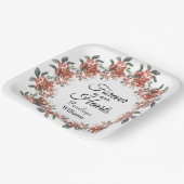 Bosbessen in liefdevolle herinnering papieren bordje (Gebogen)