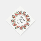 Bosbessen in liefdevolle herinnering servet (Hoek)