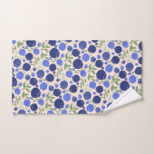 Bosbessen in roze en blauw bad handdoek (Handdoek)