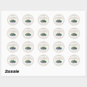 Bosbessen Jalapeño Jam Gepersonaliseerde Potlabels Ronde Sticker (Vel)