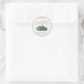 Bosbessen Jalapeño Jam Gepersonaliseerde Potlabels Ronde Sticker (Tas)