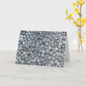 Bosbessen Kunst Kaart (Gele Bloem)