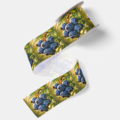 Bosbessen met regendruppels satijnen lint (Achterkant)