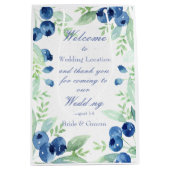 Bosbessen Midsummer Rustieke Bespen Bruiloft Medium Cadeauzakje (Voorkant)