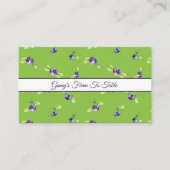 Bosbessen op groen Boerderij naar tafel Visitekaartje (Voorkant)