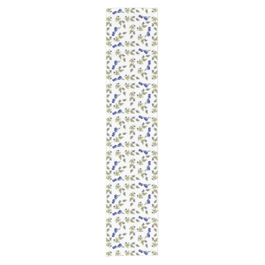 bosbessen op tafelblad voor wijnstokken korte tafelloper (Voorkant)