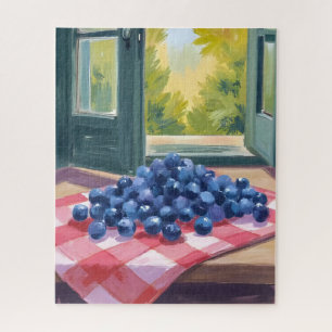 Bosbessen Plukken Fruit Aquarel Bosbessen Legpuzzel