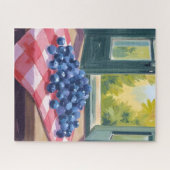 Bosbessen Plukken | Fruit Aquarel Bosbessen Legpuzzel (Horizontaal)
