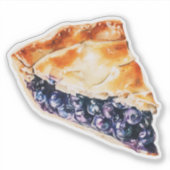 Bosbessen Taart Sticker (Voorkant)