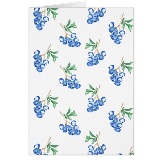 Bosbessen watercolorpatroon (Voorkant)