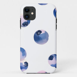 Bosbessen watercolorpatroon Case-Mate iPhone case