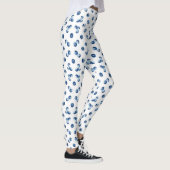Bosbessen watercolorpatroon  leggings (Rechts)