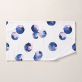 Bosbessen waterverfpatroon  bad handdoek (Handdoek)