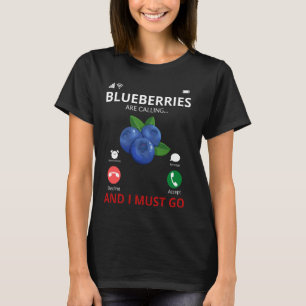 Bosbessen zijn aan het bellen - Blueberry Festival T-shirt