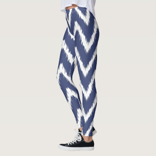 Bosbessen Zuidelijke Cottage Chevrons Leggings (Links)