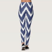 Bosbessen Zuidelijke Cottage Chevrons Leggings (Achterkant)