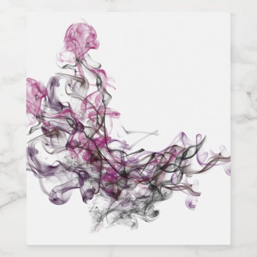 bosbessenabstractie wijn etiket (Enkel label)