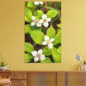 bosbessenbloemen canvas afdruk (Insitu (Woonkamer))