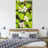 bosbessenbloemen canvas afdruk (Insitu (Slaapkamer))