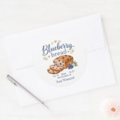 Bosbessenbrood Thuisgebakken Baklabel Ronde Sticker (Envelop)