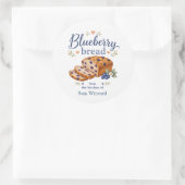 Bosbessenbrood Thuisgebakken Baklabel Ronde Sticker (Tas)