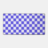 Bosbessencrème geruit patroon bureaumat (Voorkant)