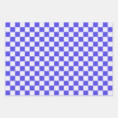 Bosbessencrème geruit patroon inpakpapier vel (Voorkant 2)