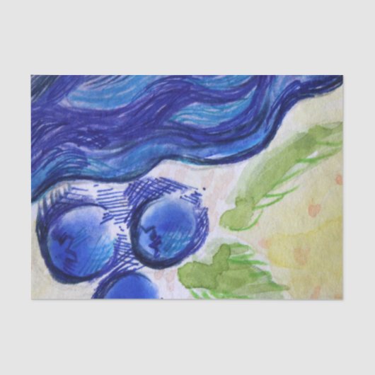 Bosbessendroom Tissuepapier (Voorkant)