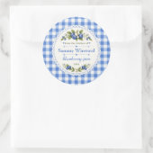 Bosbessenjam Huisgemaakte Cadeau-etiket Ronde Sticker (Tas)